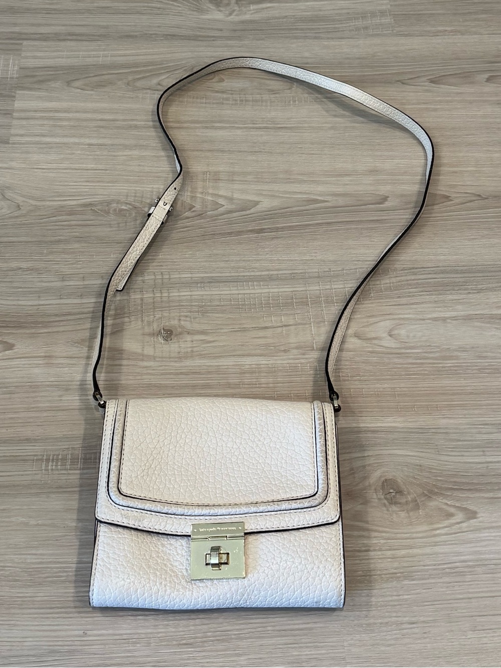 Kate Spade Cream Leather Crossbody Bag